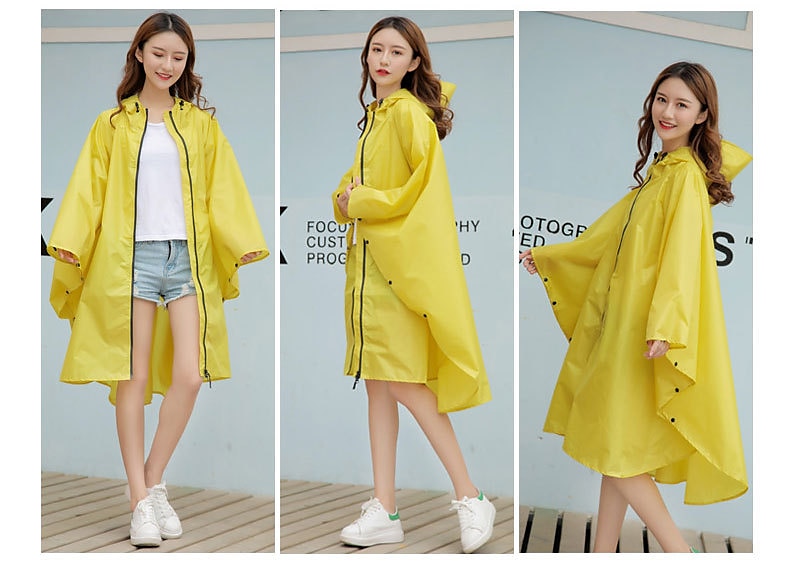 Men's Women's Rain Poncho Hiking Raincoat Waterproof Hiking Jacket Summer Outdoor Waterproof Breathable Quick Dry Lightweight Jacket Poncho Top Fishing Climbing Army green (unisex) Matcha 2025 - $29.99 –P8