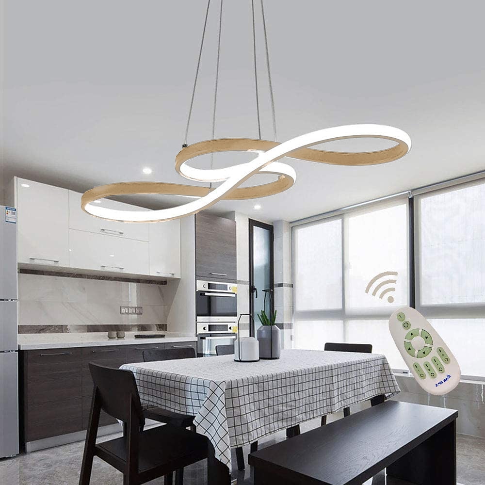 LED Pendant Light 75cm Acrylic Dimmable Chandelier Adjustable Note Design Modern for Home Living Room Lighting ONLY DIMMABLE WITH REMOTE CONTROL 2025 - $160.99 –P10