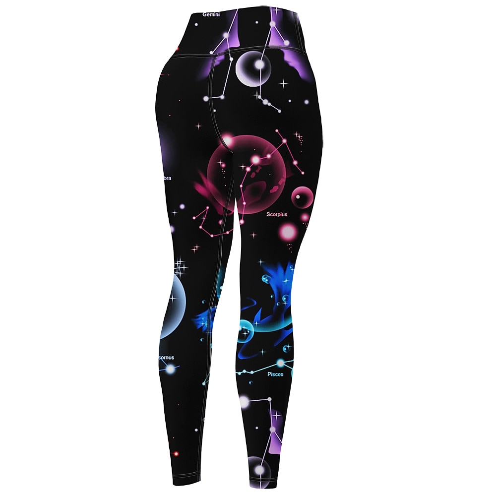 Γυναικεία Παντελόνι για γιόγκα Αντίστροφη καρότσα Έλεγχος κοιλιάς Ψηλή Μέση Γυμναστήριο προπόνηση Τρέξιμο Καταλληλότητα Καλσόν Ποδηλασία Κολάν Σχέδιο γαλαξίας Μαύρο Φθινόπωρο Χειμώνας Αθλητισμός 2026 - $25.99 –P6