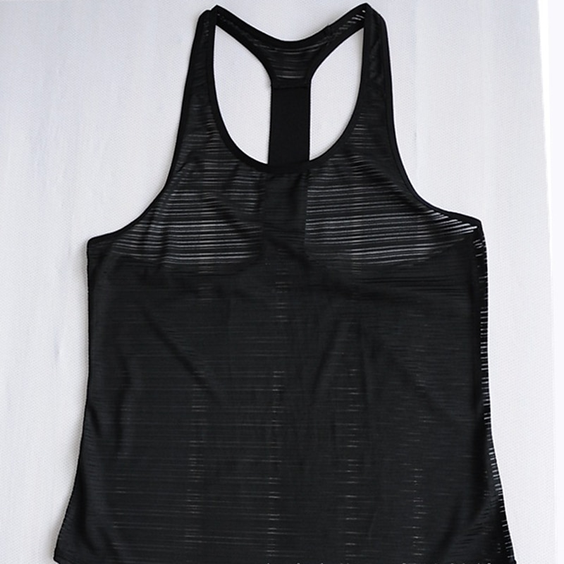 Mujer Camiseta sin mangas Top de yoga Secado rápido Cómodo Transpirable Espalda Abierta Sin Mangas Deportes Color sólido Camiseta por Entrenamiento de gimnasio Aptitud física Yoga Ropa de Deporte 2025 - $12.99 –P11