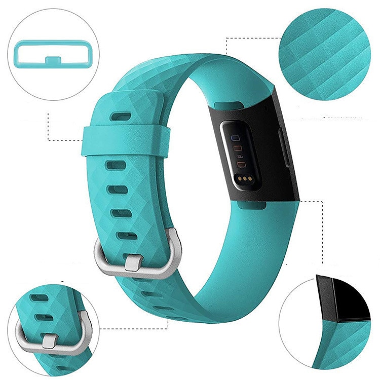 Klockarmband för Fitbit Charge 4 / Charge 3 / Charge 3 SE Silikon Ersättning Rem Mjuk Andningsfunktion Armband 2025 - $5.49 –P13
