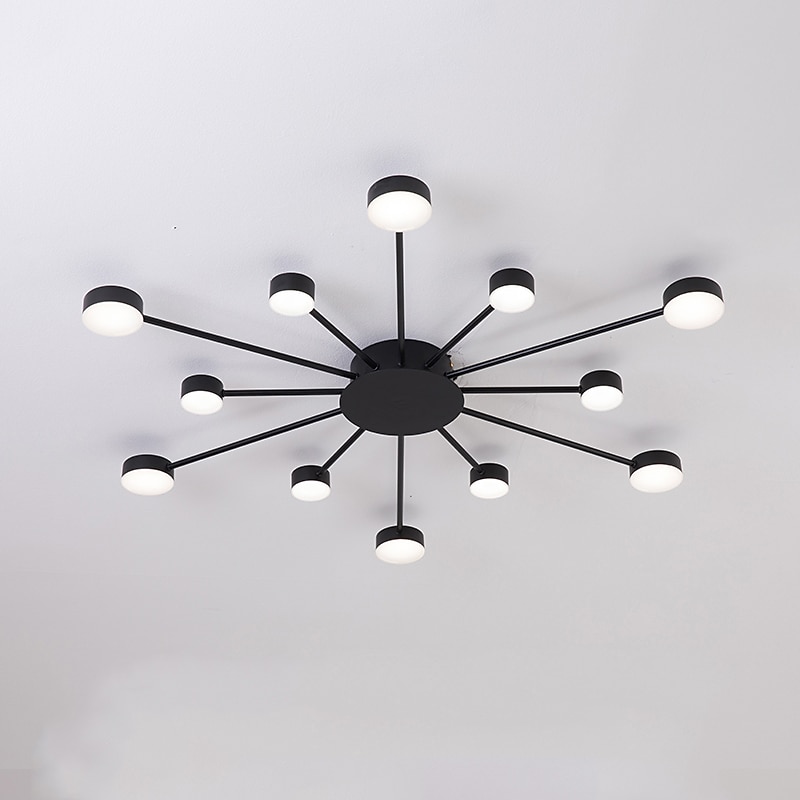 LED Ceiling Light 93 cm Cluster Design Flush Mount Lights Metal Modern Style Floral Style Painted Finishes Modern Nordic Style 220-240V 2025 - $232.19 –P6