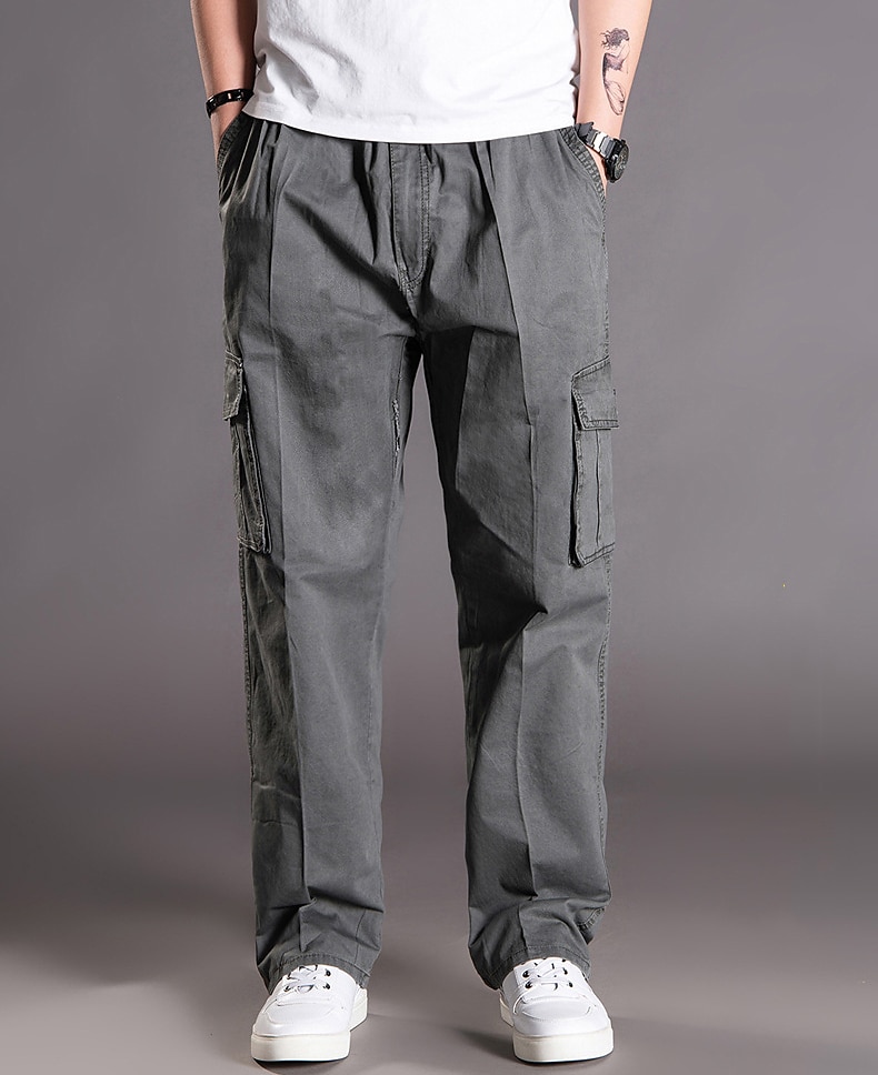 Hombre Pantalones de trabajo Pantalones cargo Pantalones para senderismo Verano Al aire libre Ripstop Secado rápido Multi bolsillo Transpirable Algodón Pantalones / Sobrepantalón Prendas de abajo 2025 - $33.99 –P1