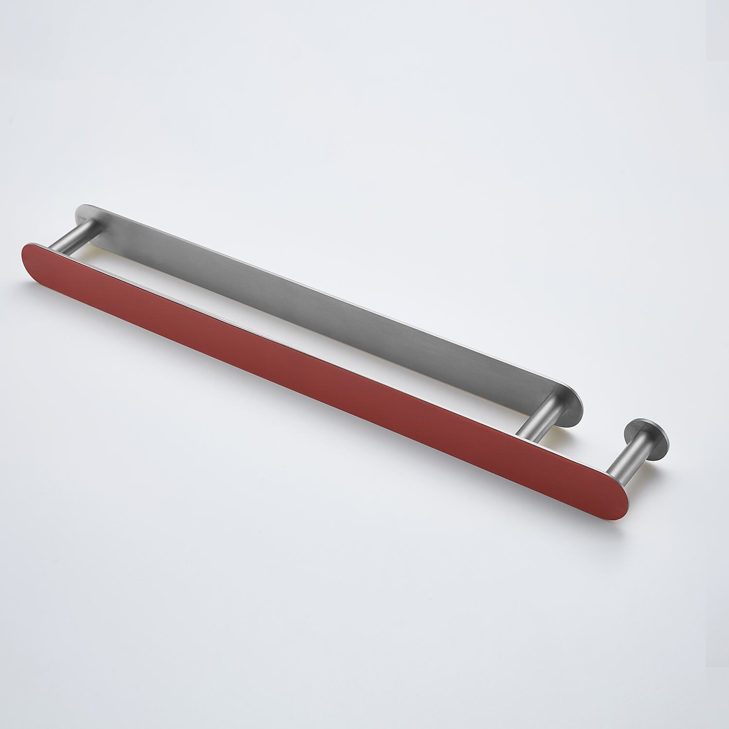 Brushed Multifunctional Towel Bar with Hook 304 Stainless Steel Electroplated, 40cm, Brushed, Bathroom and Kitchen Shelf Punch-free 2025 - $39.99 –P7