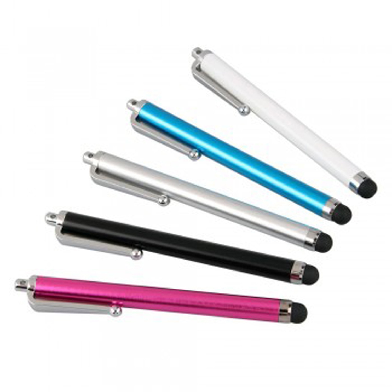 5Pcs Universal Capacitive Touch Screen Stylus Pen For All Pad Phone PC Tablet HK