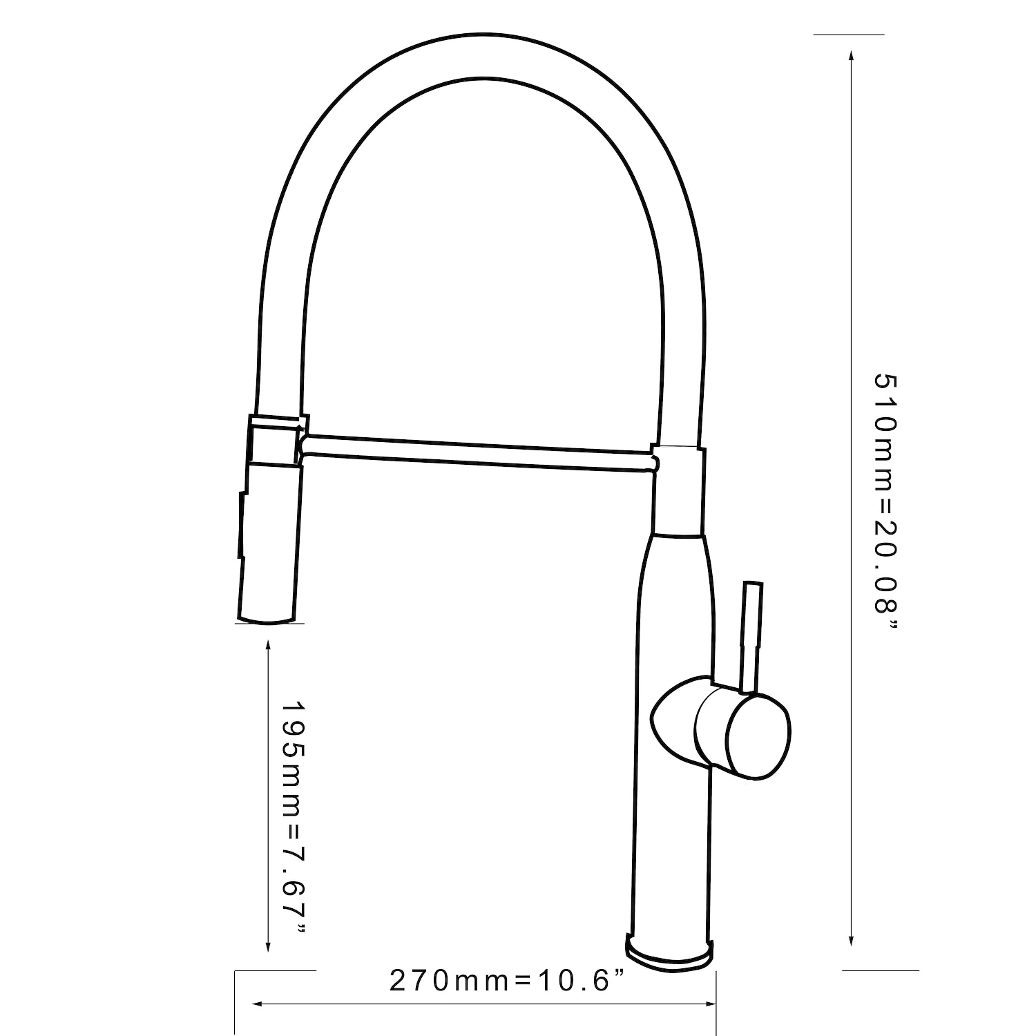 Robinet de cuisine à une poignée, un trou en nickel brossé rétractable/rétractable récipient rotatif en acier inoxydable robinets de cuisine contemporains avec eau froide et chaude de 2025 ? $129.99 –P8