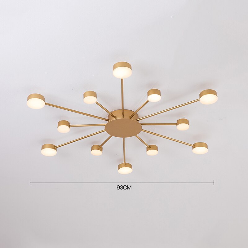 LED Ceiling Light 93 cm Cluster Design Flush Mount Lights Metal Modern Style Floral Style Painted Finishes Modern Nordic Style 220-240V 2025 - $232.19 –P4