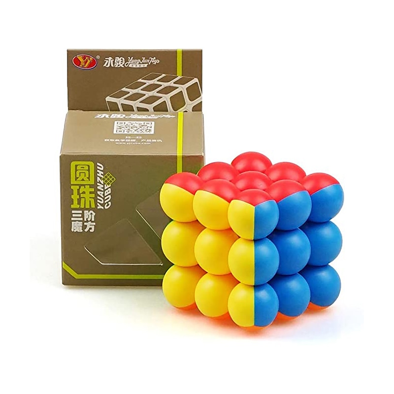 Yongjun 3x3 cubo magico 3x3x3 senza adesivo rotondo tallone velocità cubo puzzle giocattoli regalo di decompressione creativo del 2025 a $15.49 –P6