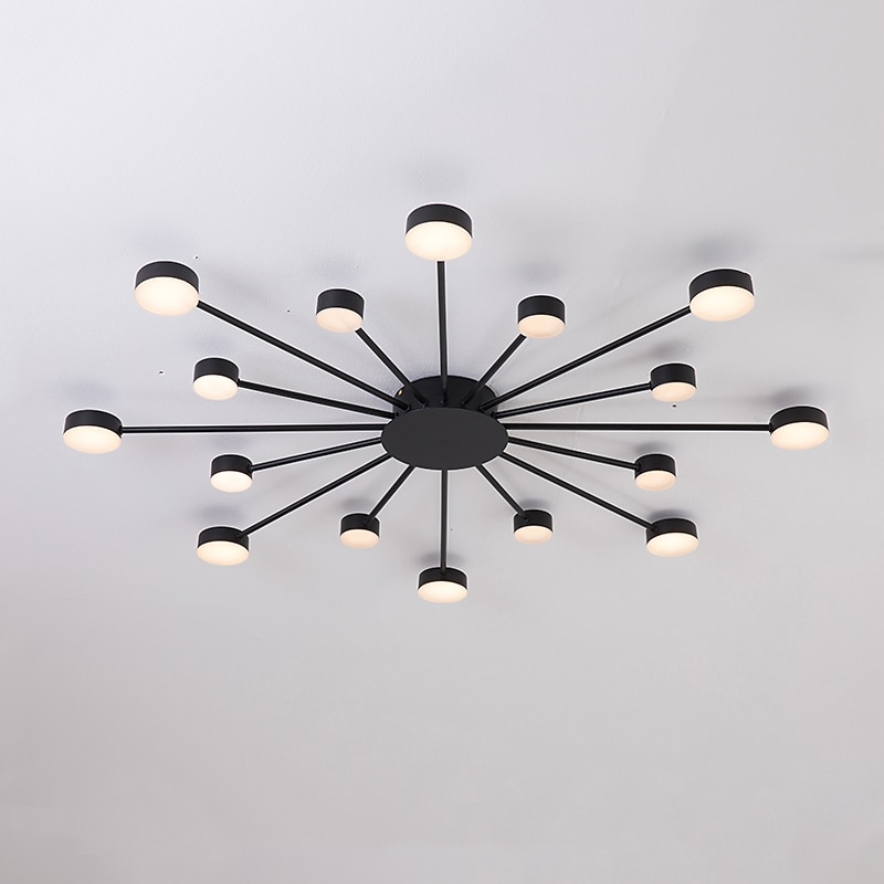 LED Ceiling Light 93 cm Cluster Design Flush Mount Lights Metal Modern Style Floral Style Painted Finishes Modern Nordic Style 220-240V 2025 - $232.19 –P7