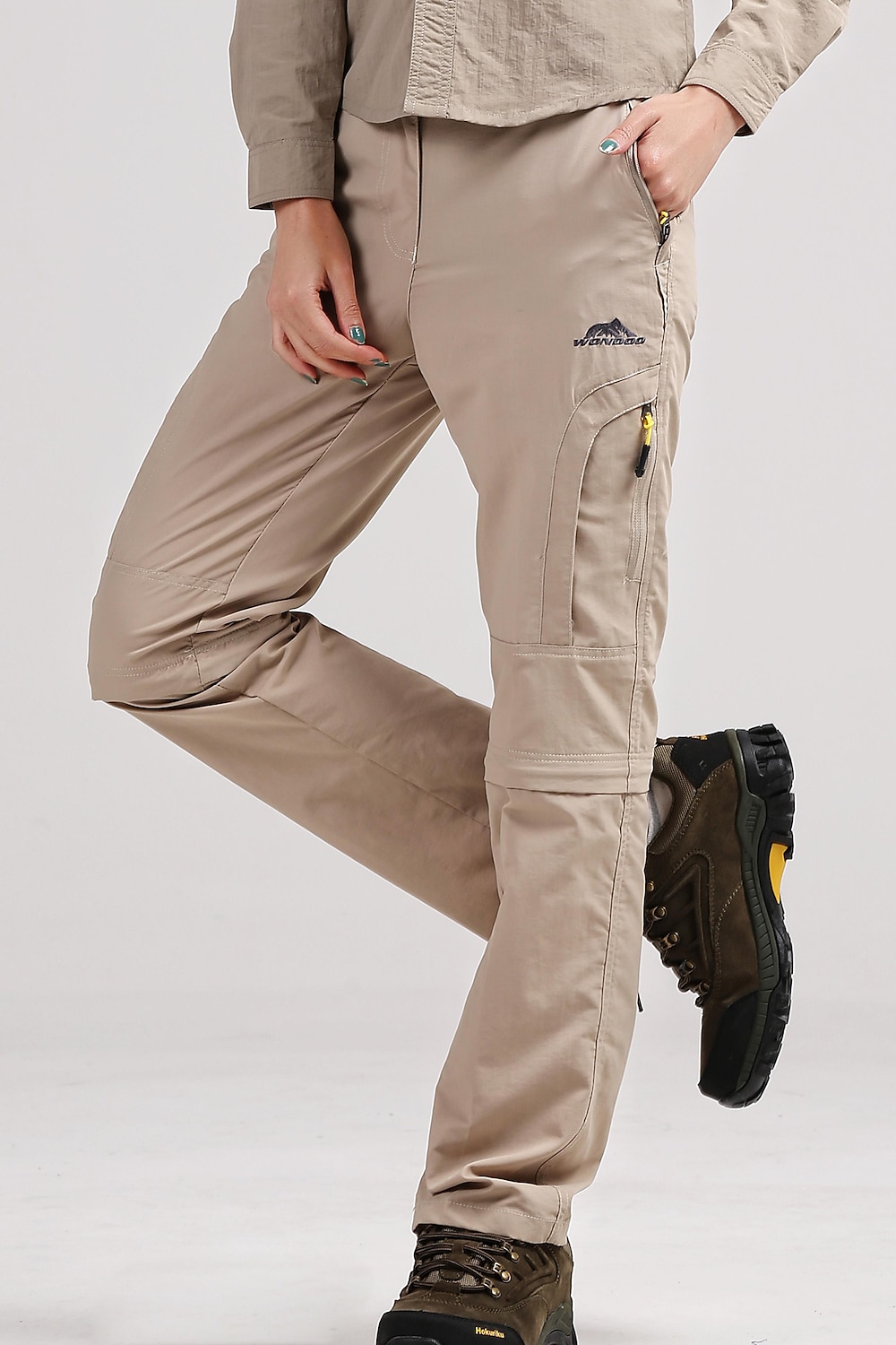 Per donna Pantaloni da escursione Estate Esterno Antivento Traspirante Asciugatura rapida Multi Pocket Pantaloni Tasca con cerniera Grigio scuro Nero Pesca Scalate Spiaggia S M L XL XXL del 2025 a GBP £27 –P3