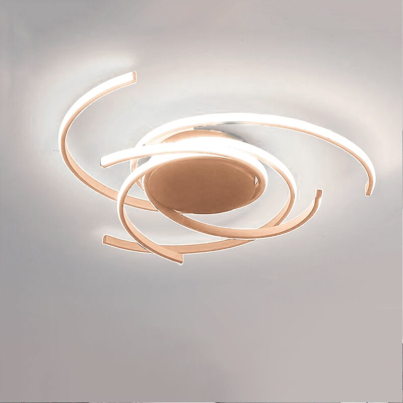 plafoniera a led 56 cm oro rosa verde khaki champaign oro deserto rose gold luci da incasso in alluminio gel di silice geometrico 72w dimmerabile con telecomando per la cucina illuminazione domestica camera da letto del 2025 a $197.99 –P5