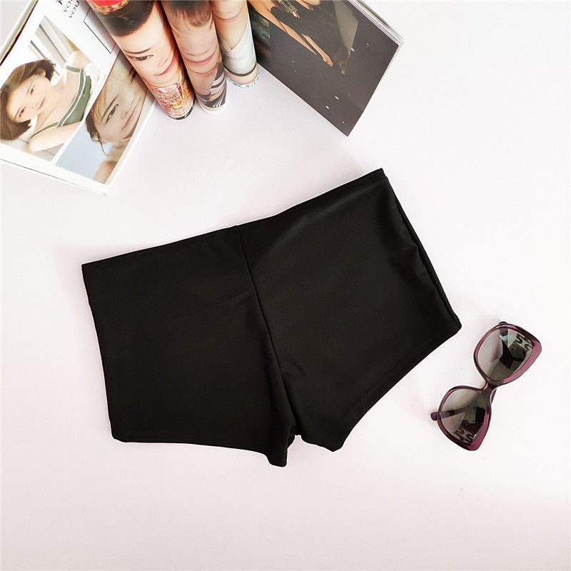 Жен. Купальные шорты Обтягивающие длинные шорты Однотонный Быстровысыхающий Удобный Дышащий Пляжные шорты Серфинг Водные виды спорта Плавание Лето 2026 - $11.49 –P6