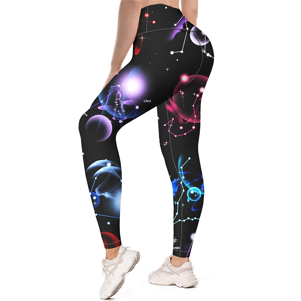 Γυναικεία Παντελόνι για γιόγκα Αντίστροφη καρότσα Έλεγχος κοιλιάς Ψηλή Μέση Γυμναστήριο προπόνηση Τρέξιμο Καταλληλότητα Καλσόν Ποδηλασία Κολάν Σχέδιο γαλαξίας Μαύρο Φθινόπωρο Χειμώνας Αθλητισμός 2026 - $25.99 –P2