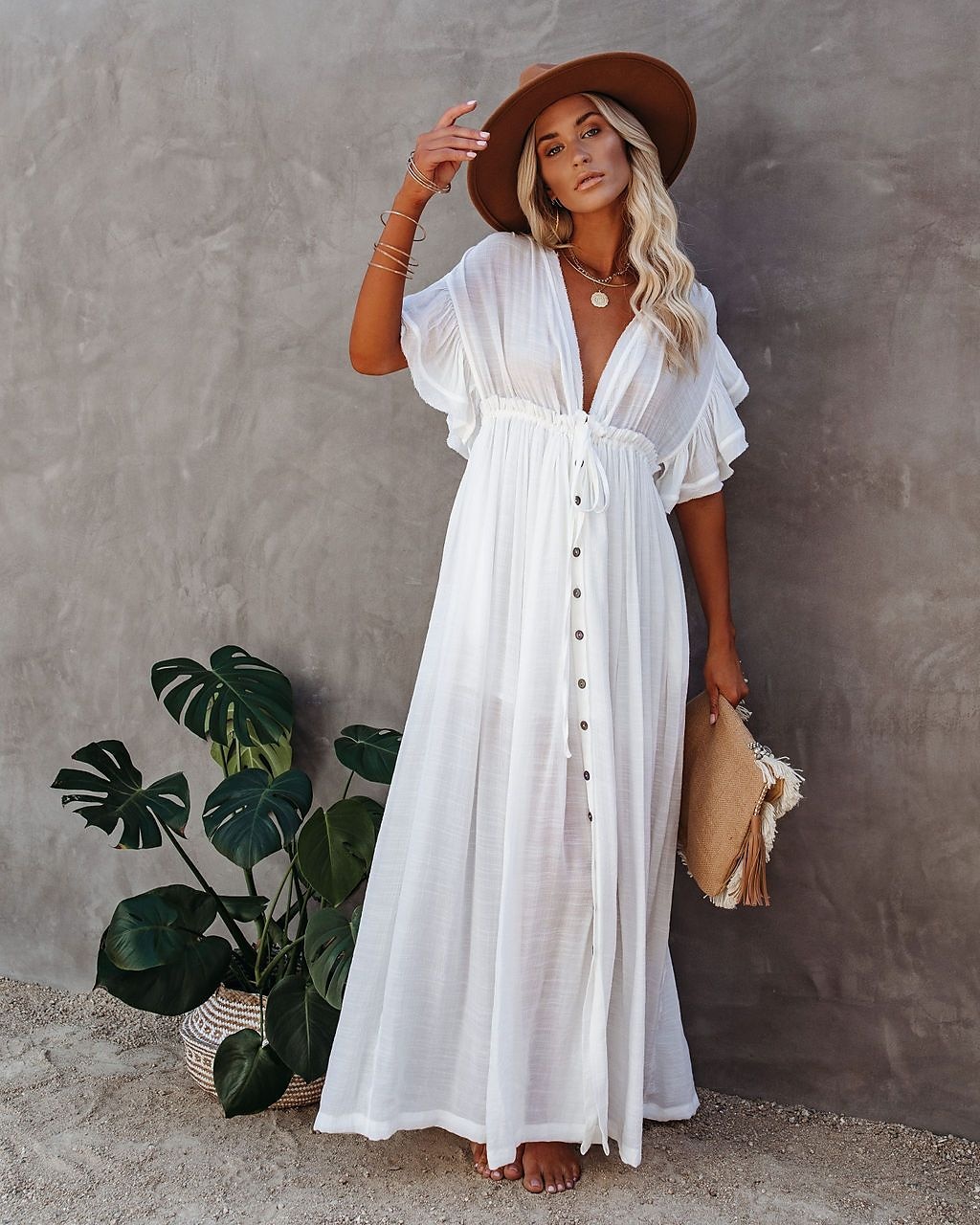 Női Keki zöld Narancssárga Rust Red Fekete Nyár Tavasz Ősz Hosszú ruha Maxi ruha Vászon ihletésű ruhák hétköznapi ruha Swing ruha Boho Tengerpart Laza öltözet Tiszta szín V-alakú 2025 - $32.99 –P20
