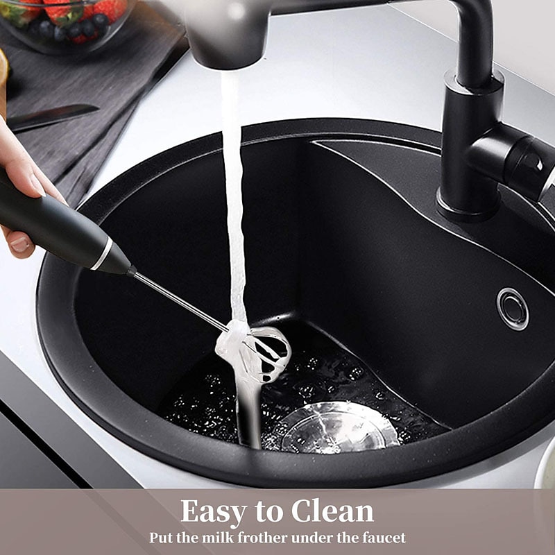 Milk Frother Handheld with 3 Heads Coffee Whisk Foam Mixer with USB Rechargeable 3 Speeds Electric Mini Hand Blender for Latte Cappuccino Hot Chocolate Egg 2025 - $23.99 –P6