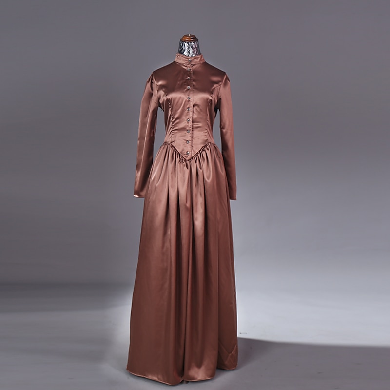 Abito Vittoriano Abito da Ballo 1910 Lunghezza al pavimento Lunghezza lunga Vestito Costume da festa Abito da Ballo Taglie Forti Duchessa Taglie Forti Tinta unica Abito da ballo Girocollo Senza Spalle del 2026 a $162.99 –P7