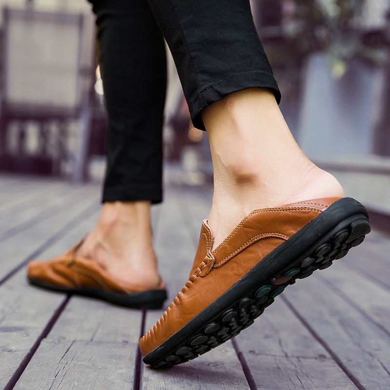 Per uomo Mocassini e Slip-Ons Uncinetto Scarpe di pelle Mocassini comodi Taglie forti Footing Lavoro Classico Informale Esterno Giornaliero Pelle di nappa Pelle Traspirante Fatto a mano Antiscivolo del 2025 a $49.99 -P15