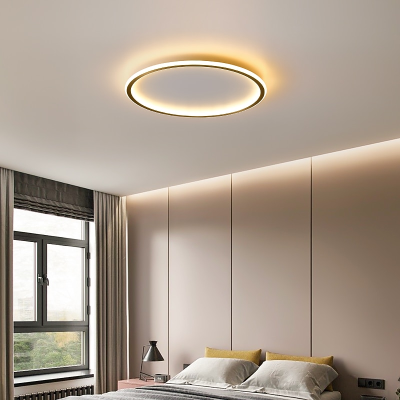 LED Ceiling Light 40/50 cm Circle Design Flush Mount Lights Copper Metal Basic Brass LED Nordic Style 220-240V 2025 - $331.09 –P8