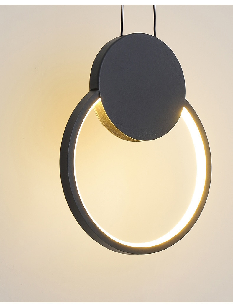 LED Pendant Light Island Light Modern Bedside Light Round Square Rectangle Metal Style Geometrical Minimalist Painted Finishes Contemporary 110-120V 220-240V 2025 - $118.99 –P10