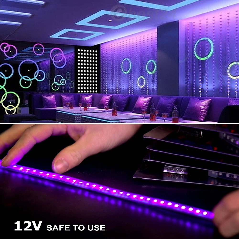 10M 32.8Ft LED Ultraviolet Purple Black Light Strip For Night