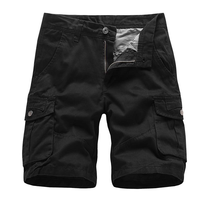 Herren Cargo Shorts Kurze Hosen Kurze Hose für Wanderer Militär Sommer Außen Regular Fit 10" Ripstop Atmungsaktiv Schnelltrocknend Multi Pocket Kurze Hose Unten Knielänge Schwarz Armeegrün Baumwolle 2025 - $23.99 –P6
