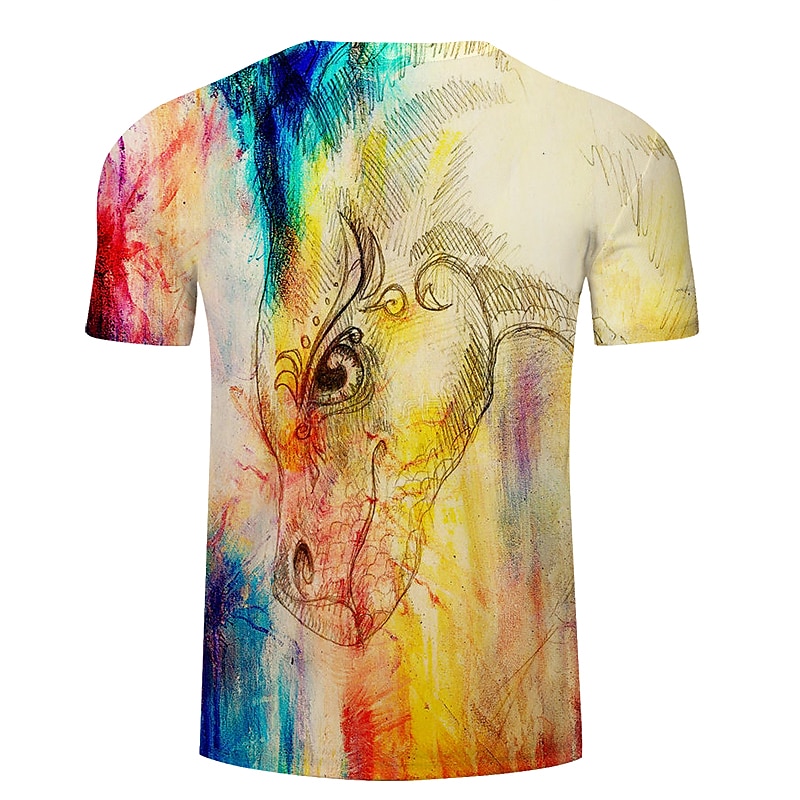 Herren Unisex Kuh Grafikdrucke T Shirt T-Shirt Kurzarm T-Shirt 3D-Druck Rundhalsausschnitt Hemd Designer Basic Große Größen Lässig Täglich Ferien Gelb Hellgrün Blau Bekleidung Übergröße S M L XL XXL 2025 - $17.99 –P6