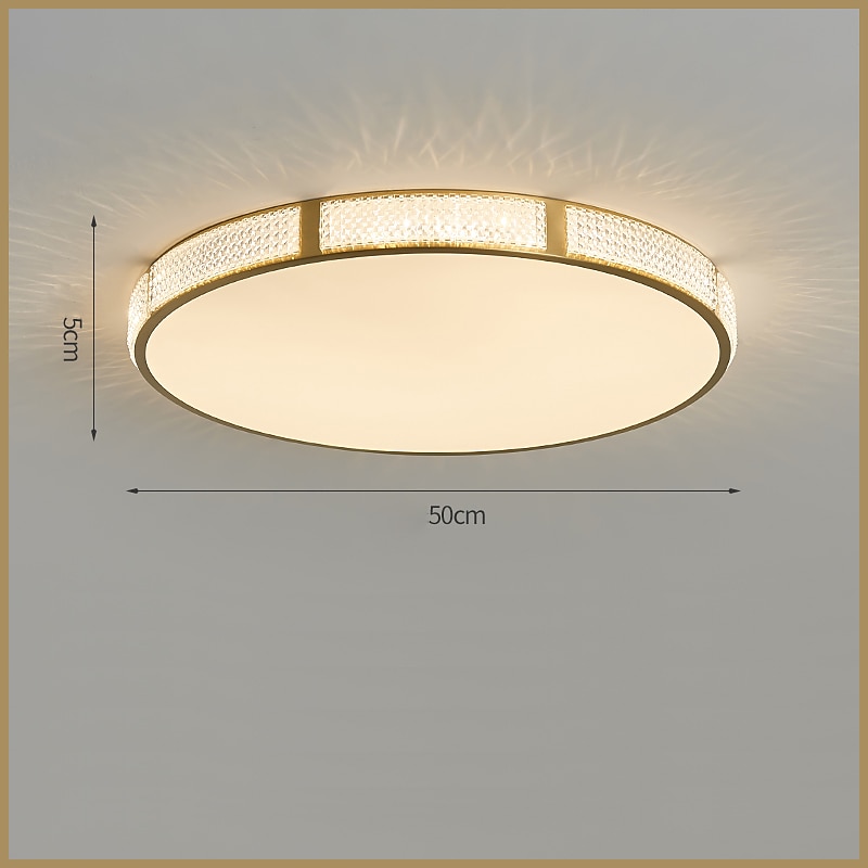 plafoniera led 30/40/50 cm forme geometriche luci da incasso rame metallo geometrico ottone led moderno semplice stile nordico 220-240v del 2025 a $183.99 –P9
