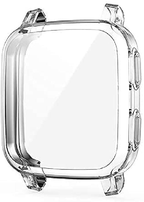 suoman 3-pack για θήκη garmin venu sq, προστατευτική θήκη κάλυψης προφυλακτήρα tpu bumper για κάλυψη μουσικής venu sq / smartwatch venu sq - μαύρο + ασημί + διαυγές 2025 - $17.99 –P4