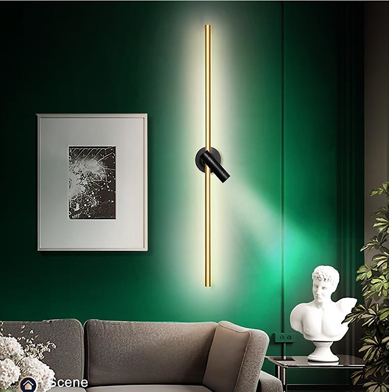 LED Ceiling Light Wall Light With Spot Light 60/80/100 cm Line Design Geometric Shapes Flush Mount Lights Aluminum Artistic Style Modern Style Stylish Painted Finishes 110-120V 220-240V 2025 - $180.99 –P8