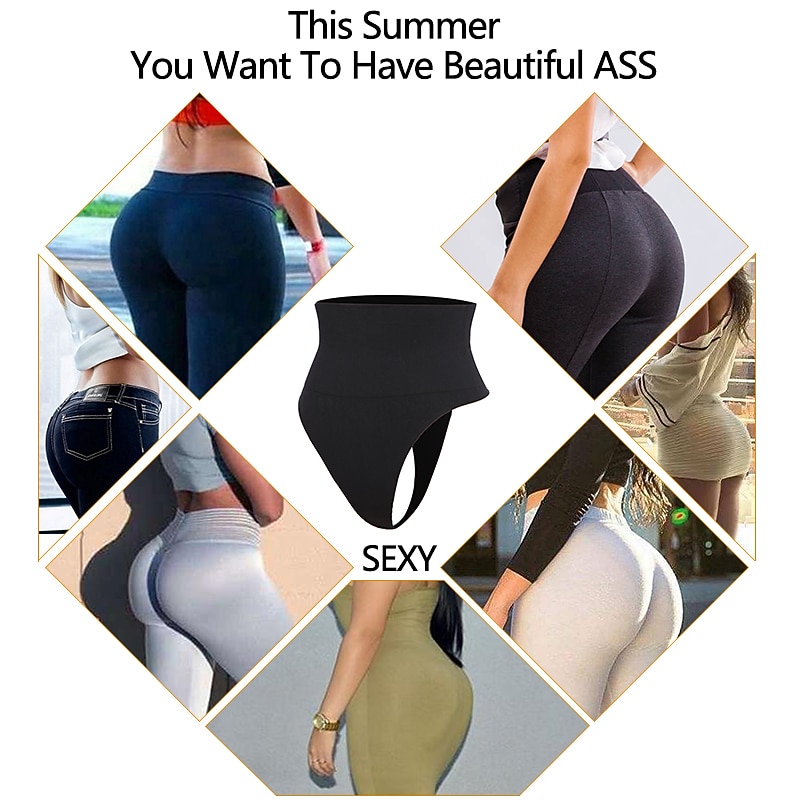 Women's High-Waist Shapewear Tummy Control Panty Waist Trainer Butt Lift Tights Leggings Burgundy Pink Orange Yoga Fitness Gym Workout Sports Activewear 2026 - $10.49 –P4