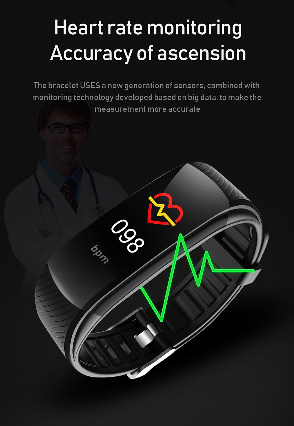 696 C5S Smart Watch 0.96 inch Smart Band Fitness Bracelet Bluetooth Call Reminder Heart Rate Monitor Sedentary Reminder Compatible with Android iOS Women Men Message Reminder IP 67 31mm Watch Case 2025 - $26.99 –P5