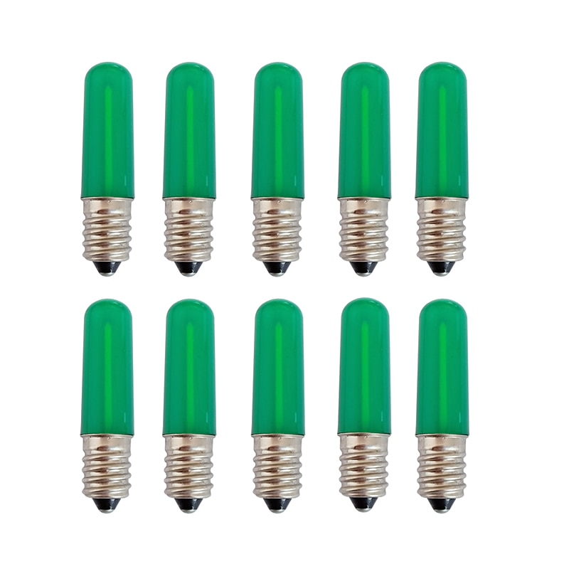 נורות גלובוס led 10 יחידות 1.5 w 80 lm e14 t22 2 חרוזי led לשלב led דקורטיבי לבן כחול אדום 2025 - $34.99 –P5