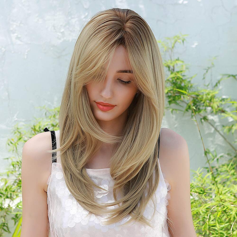 Red Wigs for WomenLong Layered Wigs with Bangs Heat Resistant Synthetic Fibre Wigs Halloween Cosplay Party Wigs 2025 - $24.99 –P16