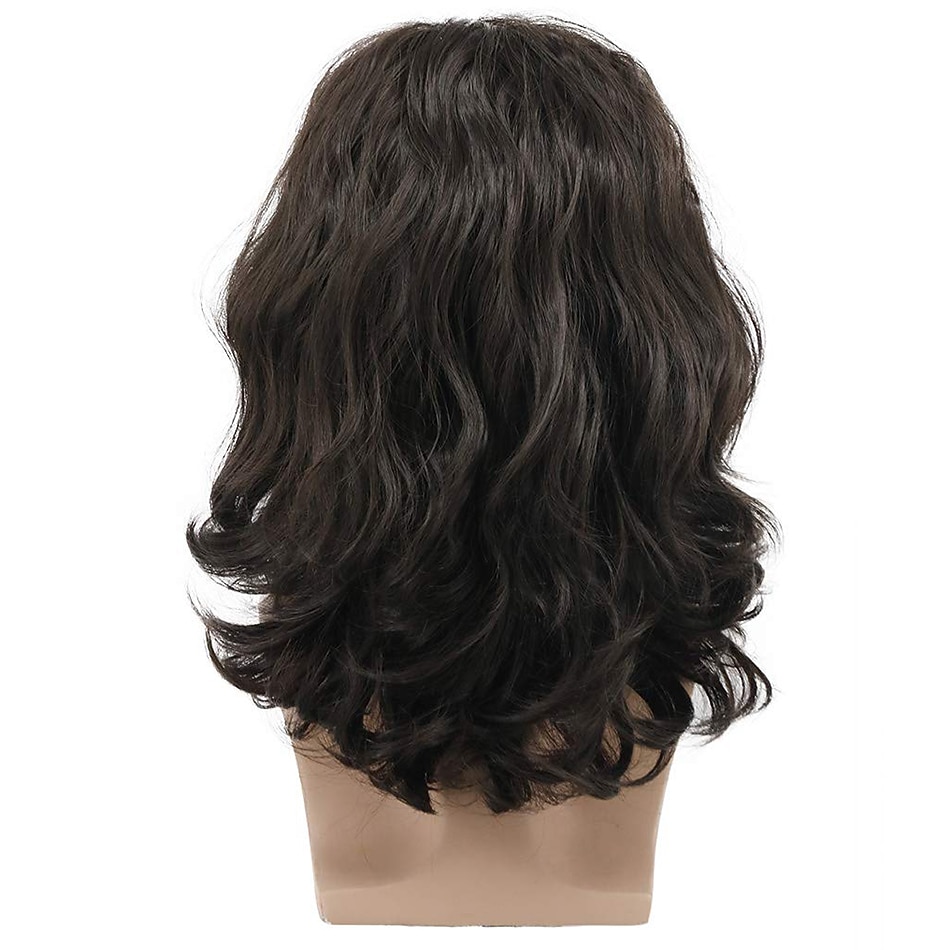 cefal peruka syntetyczna peruka fala schludny bang peruka średniej długości brązowe blond włosy syntetyczne męskie na imprezę cosplay peruka (tylko peruka) 2025 - $31.99 –P10
