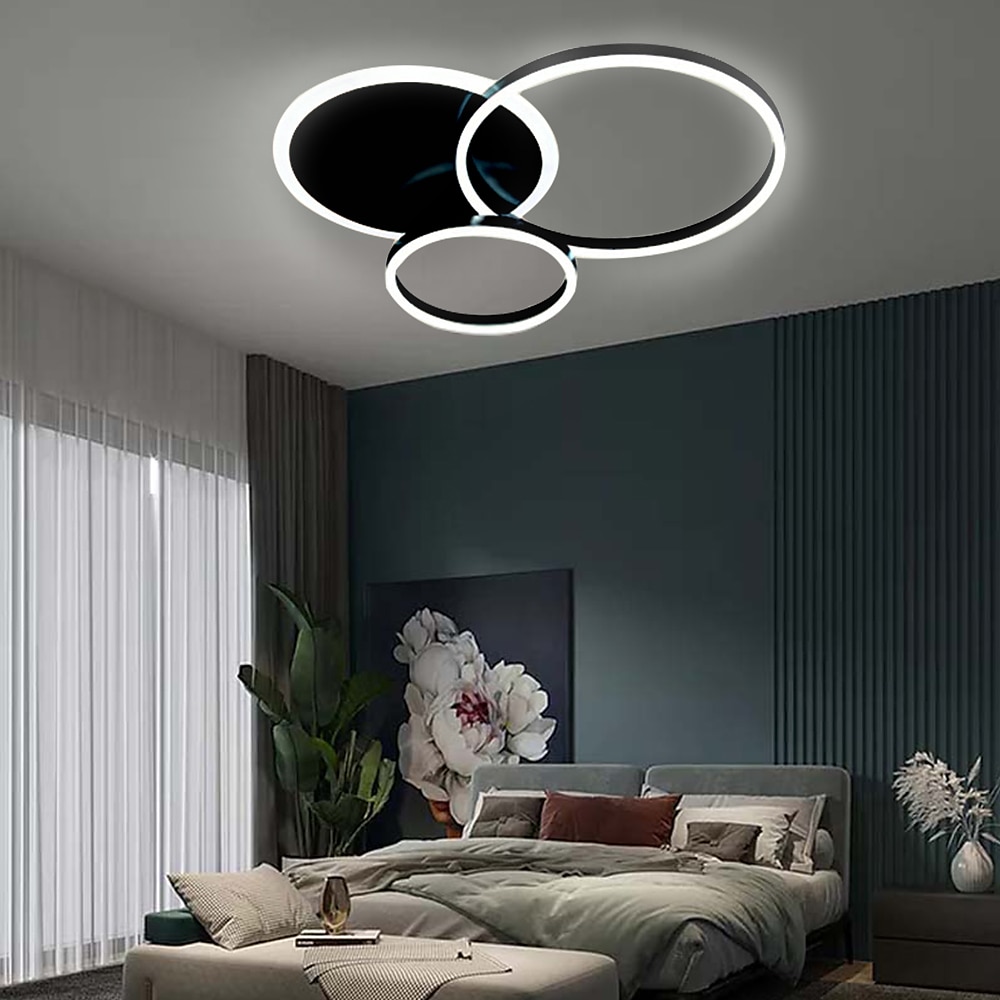 Luzes de teto de 50 cm com 3 luzes LED design círculo design de cluster luzes embutidas acabamentos em metal pintado de estilo nórdico moderno luzes de sala de jantar de escritório 110-240v somente de 2025 por $169.99 –P9