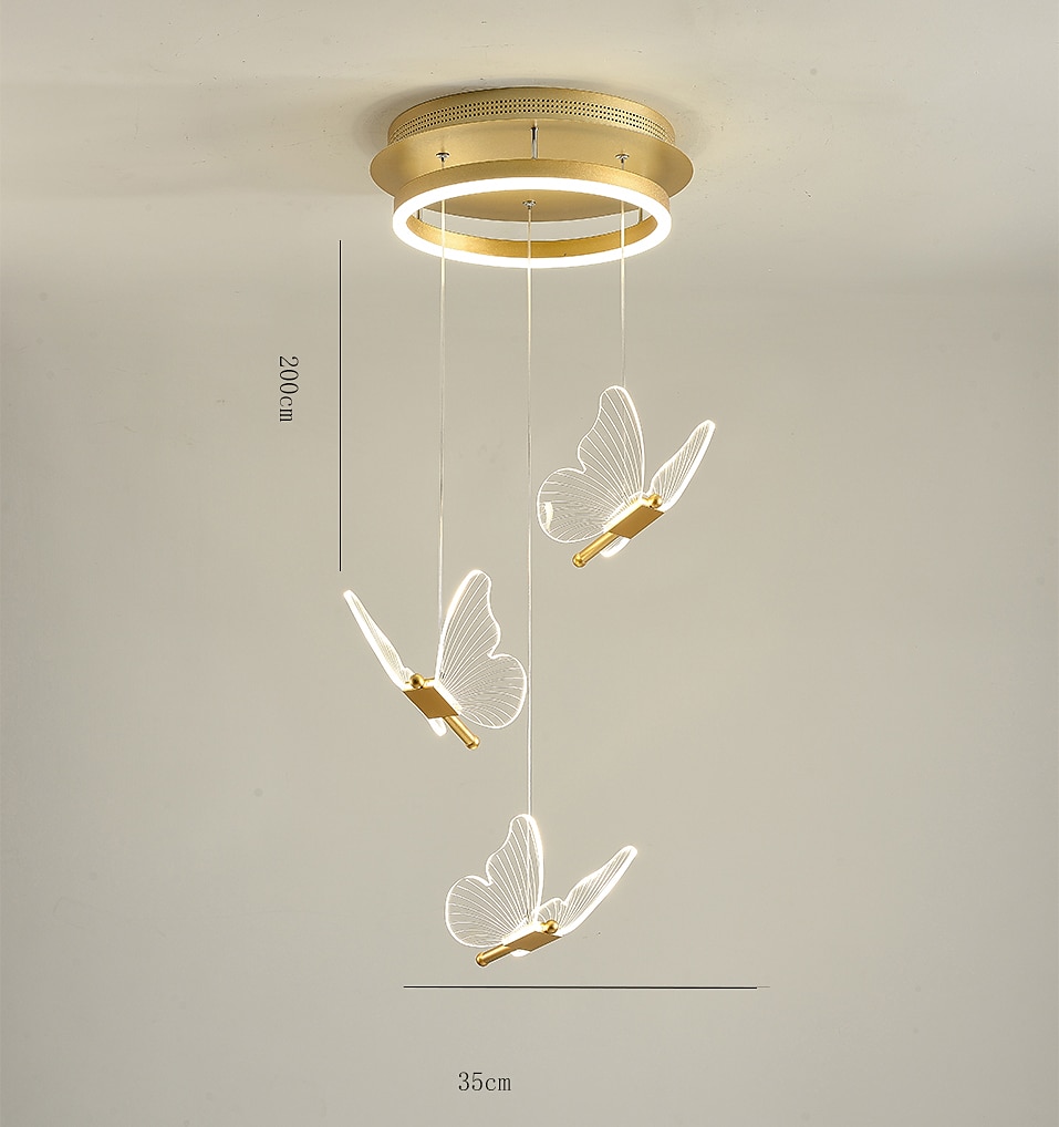lampada a sospensione a led 35 cm lampada a sospensione a design singolo in acrilico stile nordico a led 110-240 v del 2025 a $349.99 –P11