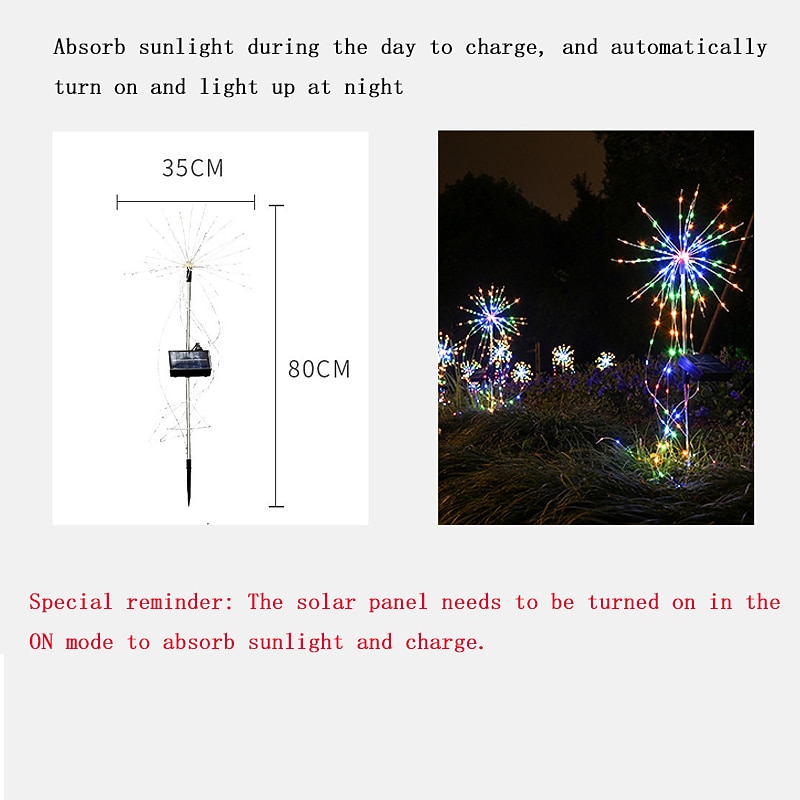 LED Waterproof Firework Lights, Starburst Garden Lamps for Christmas Weddings & Holidays 2025 - $42.99 –P10