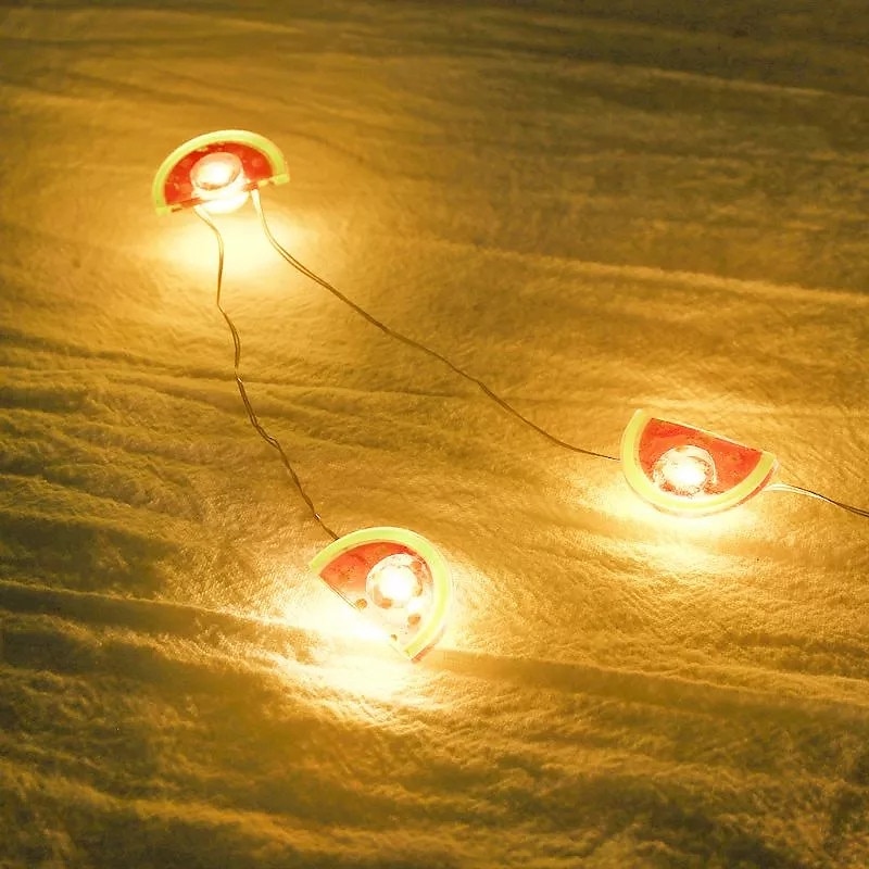 2025年 LEDストリングライト2m20ledsaaバッテリー駆動LEDハンギングライトスイカストリングフェアリーライトホームパーティーパティオベッドルームキッズルームホームデコレーションウォームホワイト  コレクション – $9.49 –P9
