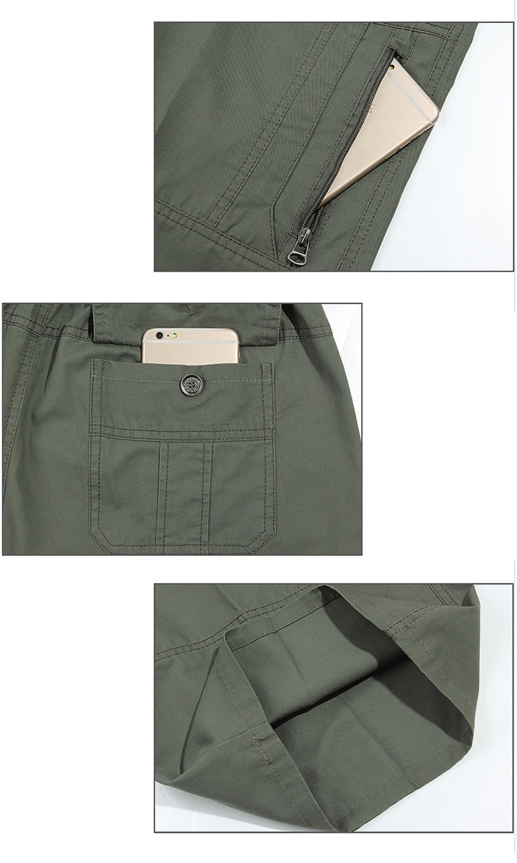 Men's Cargo Shorts Hiking Shorts Summer Outdoor Loose Ripstop Breathable Quick Dry Zipper Pocket Capri Pants Bottoms Below Knee Black Army Green Cotton Work Hunting Fishing XL XXL XXXL 4XL 5XL 2025 - $23.99 –P10