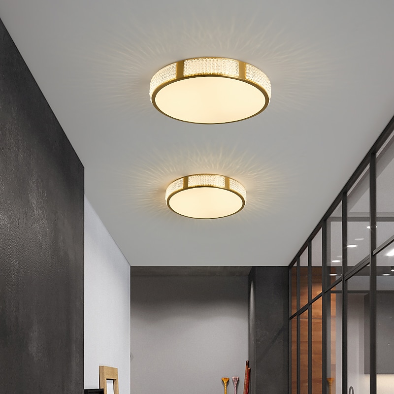 plafoniera led 30/40/50 cm forme geometriche luci da incasso rame metallo geometrico ottone led moderno semplice stile nordico 220-240v del 2025 a $183.99 –P6