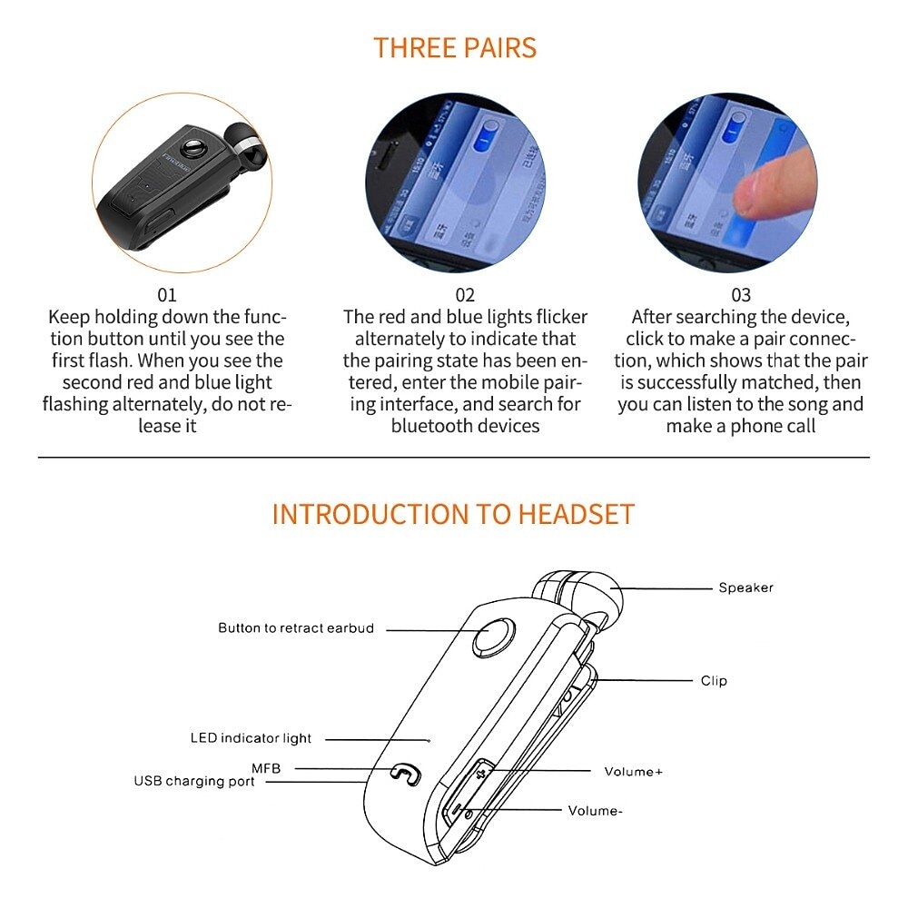 Fineblue F910 Collar Clip Bluetooth Headset Bluetooth5.0 Ergonomic Design Stereo Long Battery Life for Apple Samsung Huawei Xiaomi MI  Mobile Phone Valentine's Day Gift 2026 - $31.99 –P10