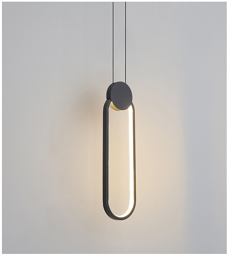 LED Pendant Light Island Light Modern Bedside Light Round Square Rectangle Metal Style Geometrical Minimalist Painted Finishes Contemporary 110-120V 220-240V 2025 - $118.99 –P9