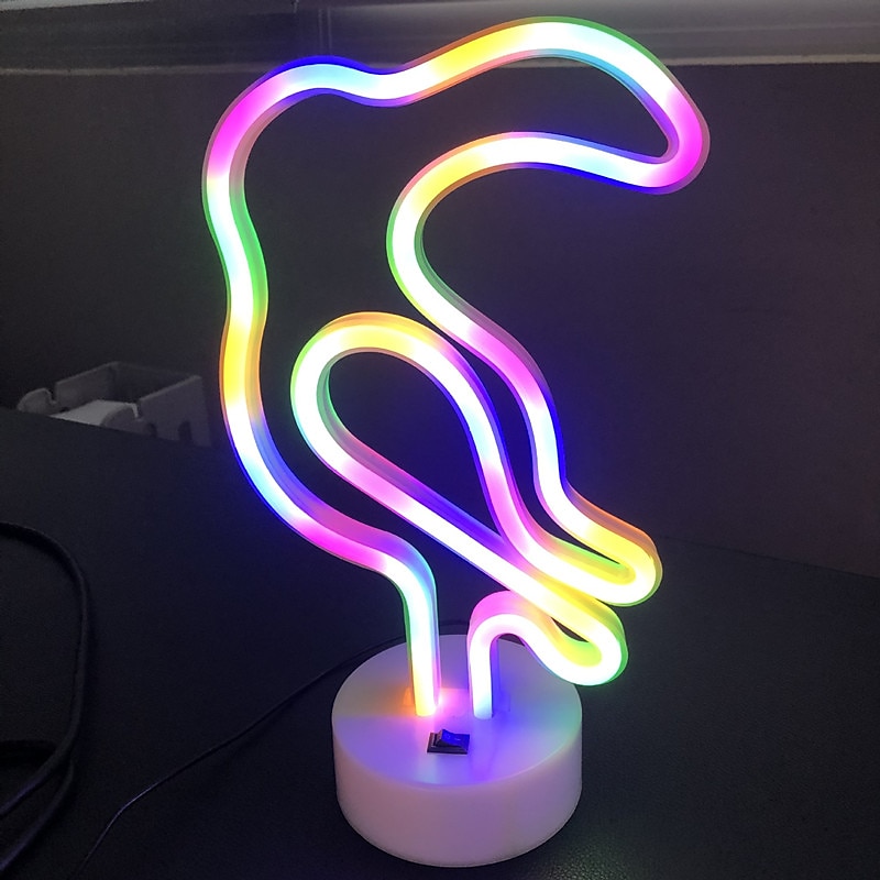Flamingo Kokosnussbaum Engel Dekorations Beleuchtung 3D Nachtlicht Kinderzimmer Nachtlicht Nächtliche Beleuchtung lieblich Geburtstag Mit USB-Anschluss ON / OFF Ramadan Festival Neujahr AAA-Batterien 2025 - $23.99 –P10