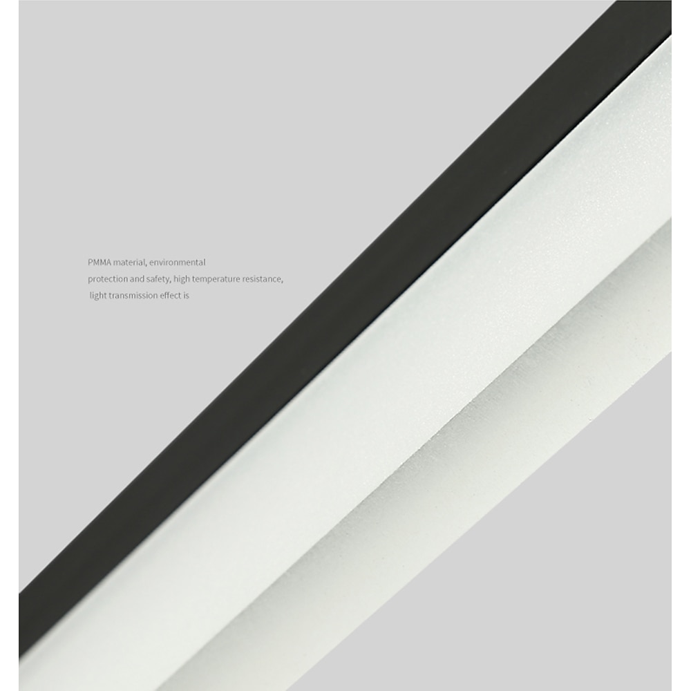 90 cm luz pendente led design quadrado preto moderno ilha luz de alumínio sala de jantar biblioteca de escritório 110-120v 220-240v de 2026 por $399.99 –P9