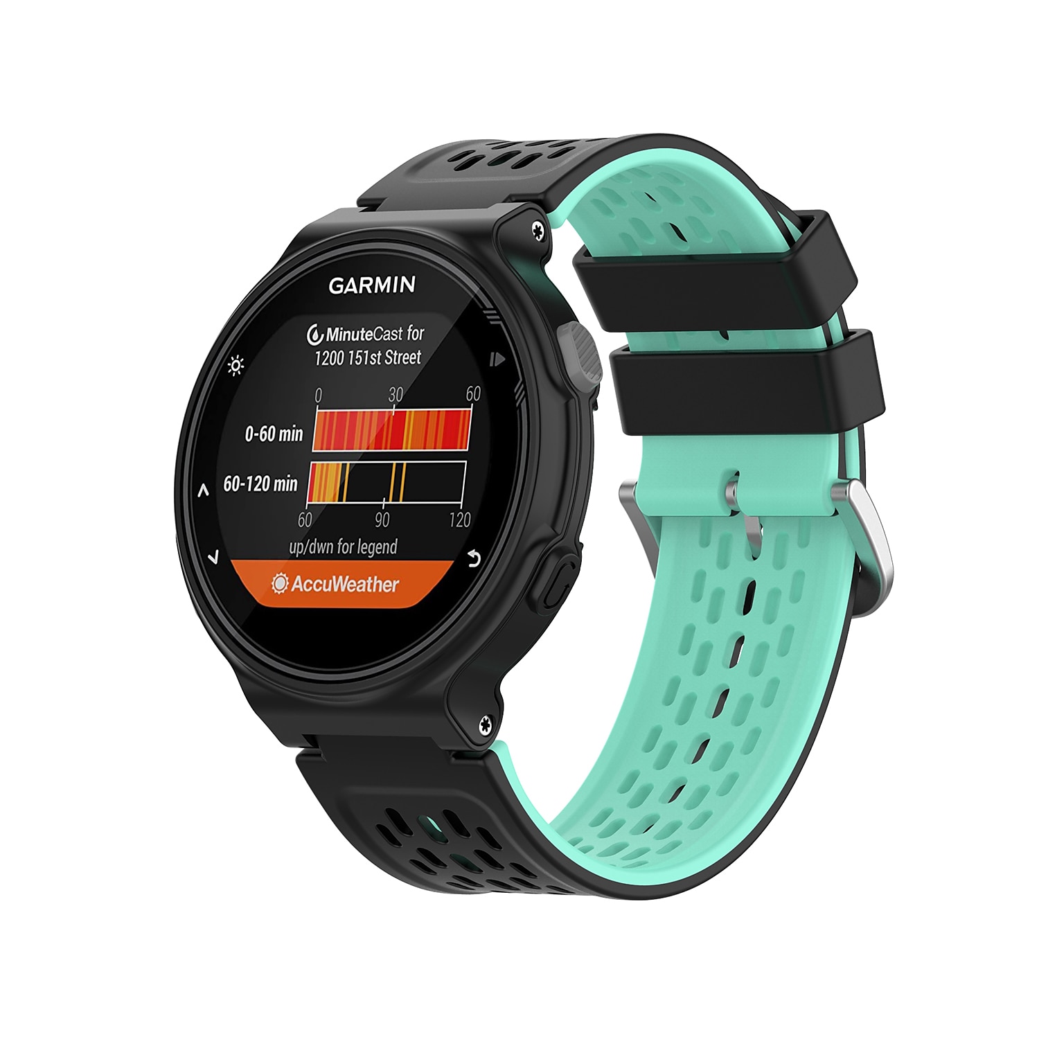 Pulseiras de Relógio para Garmin Approach S2 / S4 Silicone Substituição Alça Respirável Pulseira Esportiva Fecho Clássico Pulseira de 2025 por $13.99 –P12