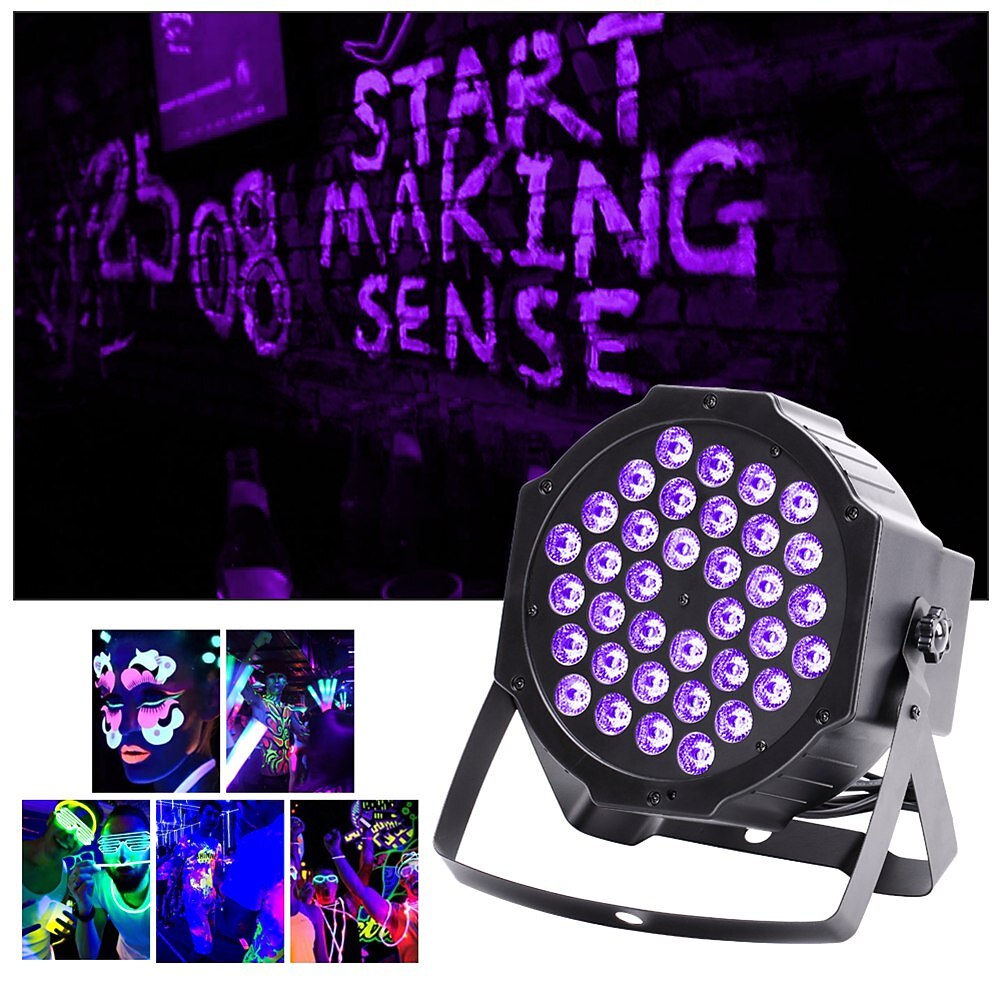 led strobe stage par light 36w uv blacklight 36 leds met afstandsbediening voor disco party club ktv bruiloft 2026 - $71.99 –P5