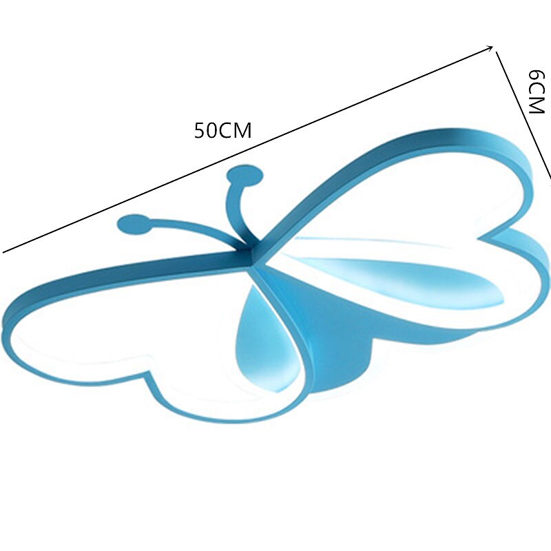 led stropní svítidlo 50 cm kruhový design zapuštěná světla kov umělecký styl stylové lakované povrchy moderní motýlí design dětský pokoj dětský pokoj 220-240v 2025 - $254.39 –P8