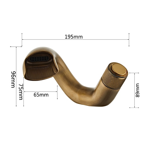 waterval badkamer wastafel mengkraan, mono wastafel wastafelkranen met één handgreep, monobloc vat water messing kraan op het dek gemonteerd met warme en koude slang 2025 - $89.99 –P1