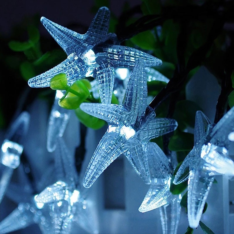 buiten zonne-lichtslinger zonne-lichtslingers 8 modi buiten waterdicht 7m-50leds 6.5m-30leds oceaan sterren fee lichtslingers bruiloft tuin vakantie huisdecoratie led zonne-tuin licht 2025 - $10.49 -P6