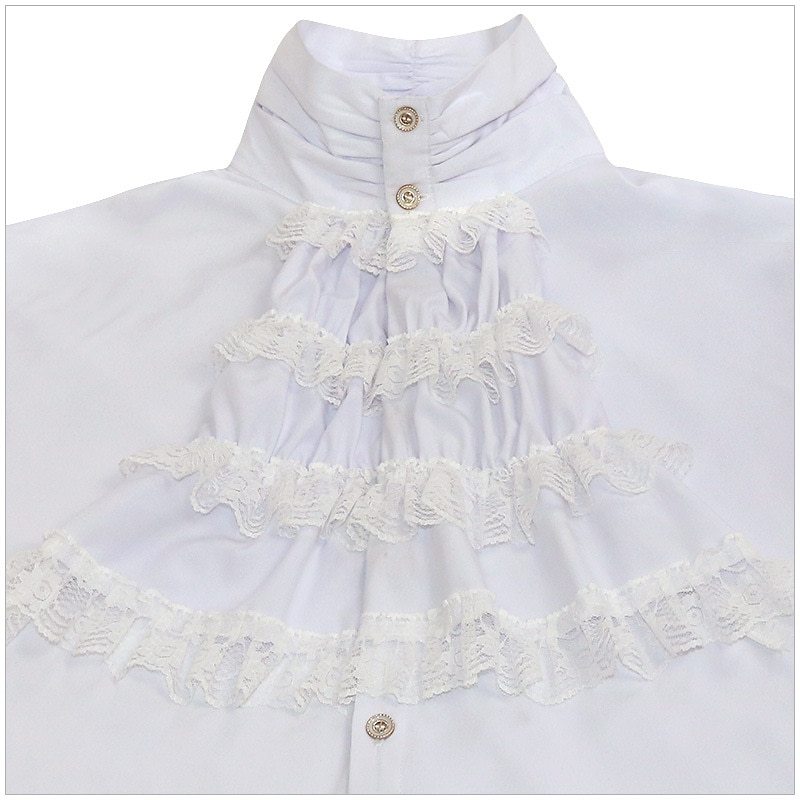 Retro Vintage Medieval Blouse / Shirt Masquerade Ren Faire Prince Vampire Aristocrat Normal Men's Pirate Fantasy Steampunk Carnival New Year Masquerade Event / Party Festival Adults' Blouse All 2025 - $48.99 –P6